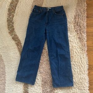 Aritzia Denim Forum Farrah High Rise Wide Leg Jeans